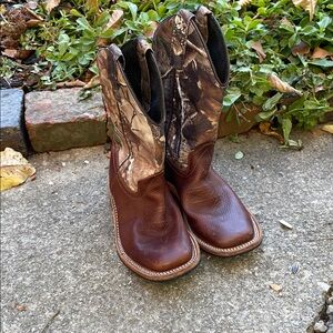 Kids Brown and Camouflage Boots